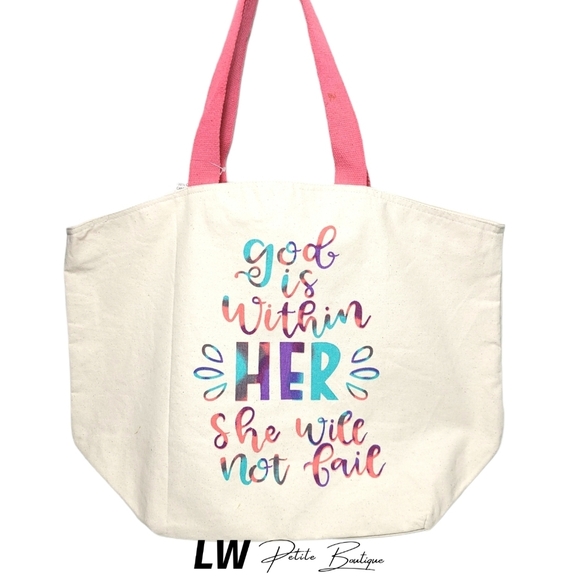 Handbags - Reusable Large Canvas Tote